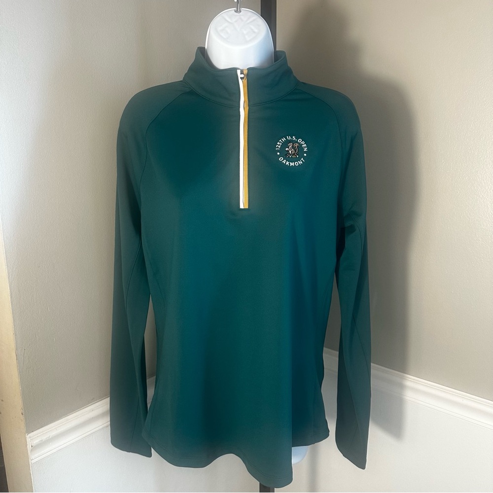 Walter Hagen Womens‎ 125th US Open Oakmont Pullover Top Green Size M (MSRP $80) - Picture 2 of 11